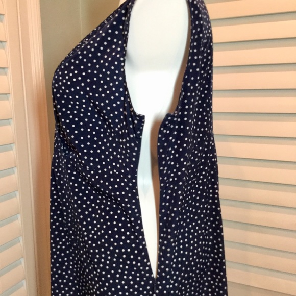 ✨Sold✨ Gap Maternity Navy Polka Dot Dress, XXL - Picture 4 of 8